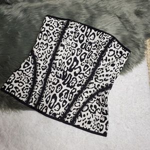 Leopard bustier corset top size 0